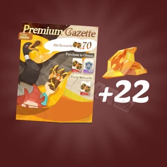 Premium Gazette + 22 Crystals | AFK Journey