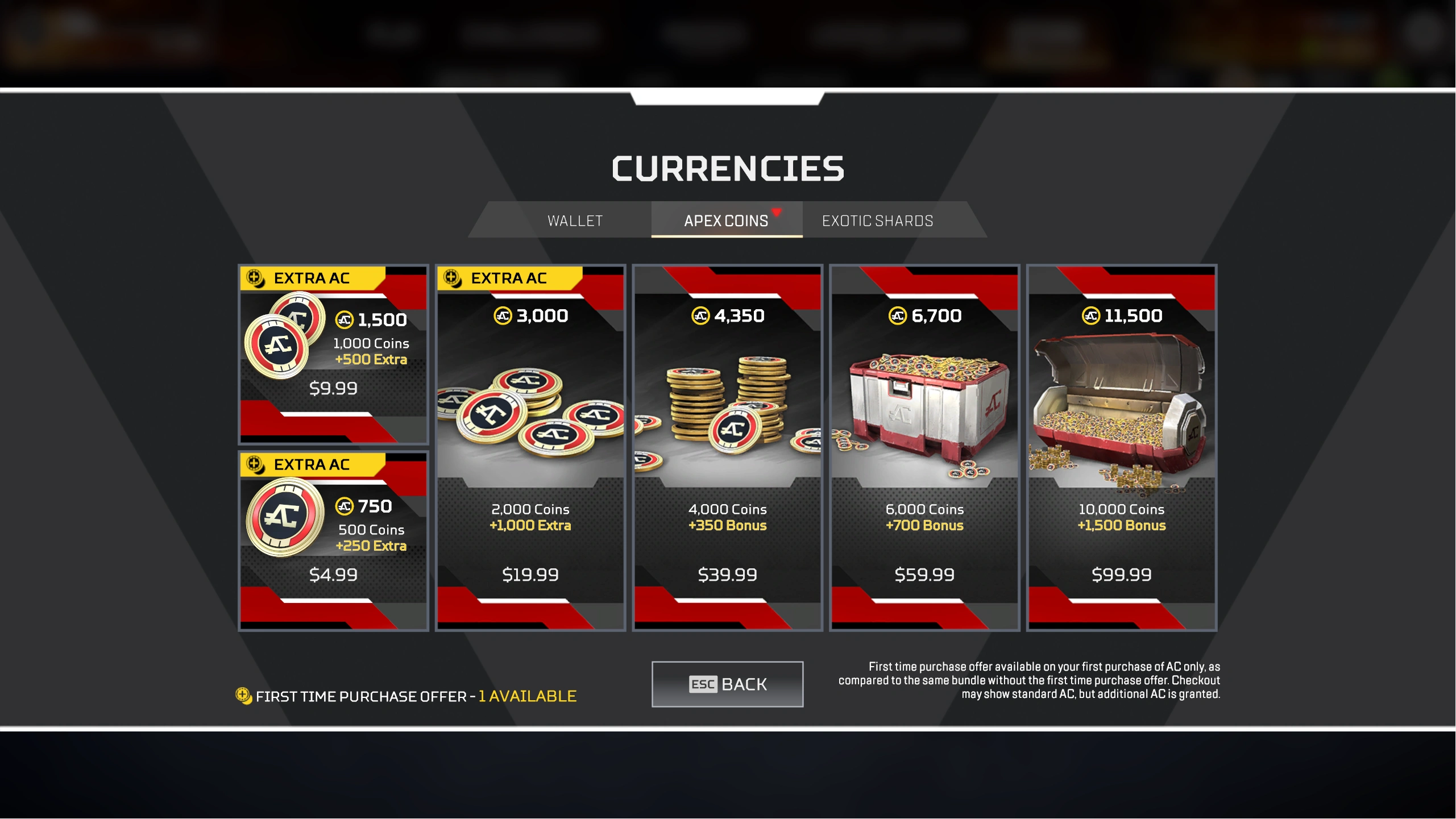 in-game store