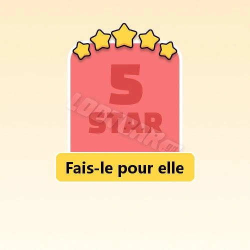 Fais-le pour elle
5 Stars Set21-4 | MONOPOLY GO!