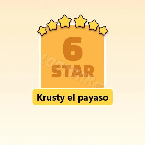 Krusty el payaso
6 Stars Set20-9 | MONOPOLY GO!