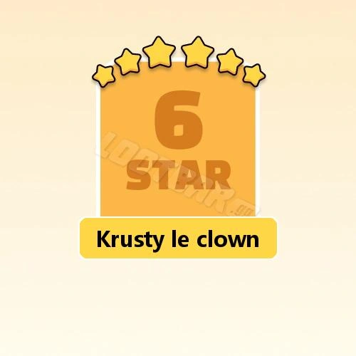 Krusty le clown
6 Stars Set20-9 | MONOPOLY GO!