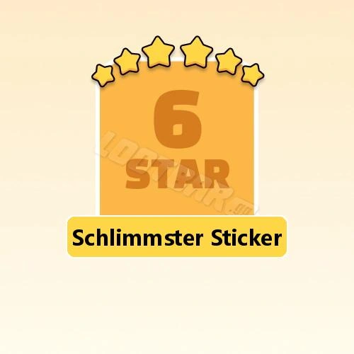 Schlimmster Sticker
6 Stars Set16-9 | MONOPOLY GO!