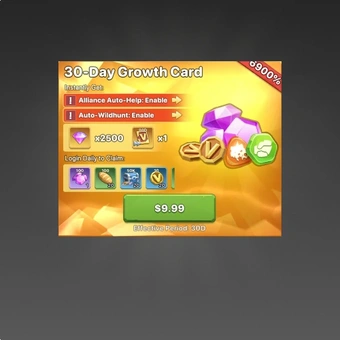 30-Day Growth Card | Kingdom Fall: Zombie Defense