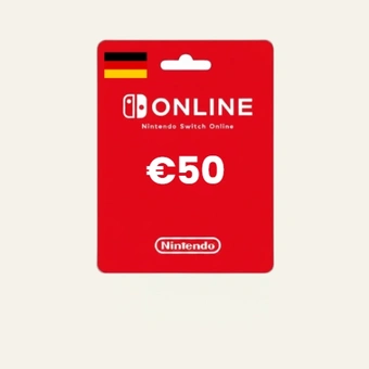 Подарочная карта Nintendo eShop DE 50 EUR | Подарочная карта Nintendo eShop DE