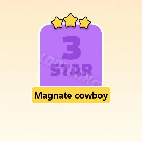 Magnate cowboy
3 Stars Set10-9 | MONOPOLY GO!