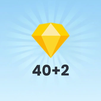 40 + 2 Diamants | Carte cadeau BIGO LIVE