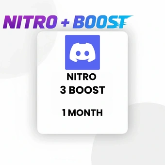 Discord Nitro + 3Boost - 1 Mes | Discord