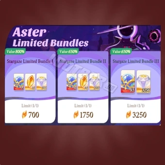Packs limités Aster | AFK Journey