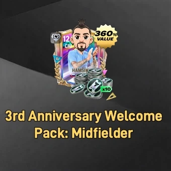 Paquete de bienvenida del 3.º aniversario: Centrocampista | FC Mobile 