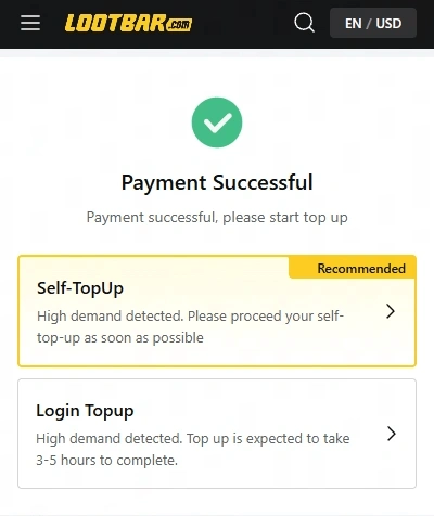 Choose your top-up method | Aniimo top-up procedure